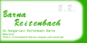 barna reitenbach business card
